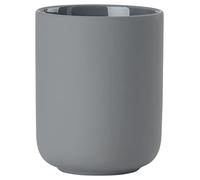 Zone Denmark Ume - Vaso para Cepillo de Dientes, Soporte para Cepillo de Dientes, de gres, cerámica, Bonito y práctico, 8,3 cm de diámetro, 10,3 cm de Altura, Color Gris