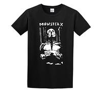 Zone Monster Vblack Hardcore Punk Powerviolence Graphic tee Unisex 100% Cotton Short-Sleeve T-Shirts Black M