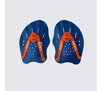 ZONE3 Palas de Mano para natación, Unisex Adulto, Azul y Naranja, Talla única