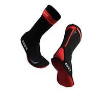 ZONE3 Escarpines Neopreno, Neoprene Swim Socks, Negro-Rojo XS