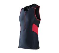 ZONE3 Men's Activate Trisuit- One Piece Pro Triathlon Sleeveless Skin Suit Made Of Lycra Sport Fabric (L