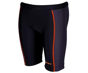 ZONE3 - Pantalones Cortos Unisex para niños, Pantalones Cortos Tri, TW19KADS113/S, Negro/Neon Oran, Small