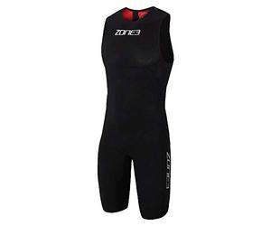 ZONE3 Streamline - Bañador sin Mangas para Hombre, Hombre, Bañador sin Mangas, SS18MSTL101/XL, Negro/Rojo, X-Large