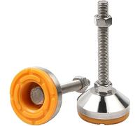 ZONEEAKO 304 Heavy Duty Stainless Steel Adjusting Feet, Thickened Anti-Slip and Anti-Vibration Support Feet, Anti-Rust Leveling Feet, Floor Feet D80*M16*150 4pcs