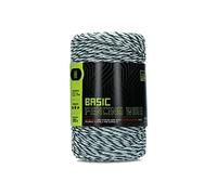 ZoneGuard Suministros Para El Cuidado De La Salud 3 mm Cerceta Básica Alambre Blanco Y Verde Oscuro 200 M