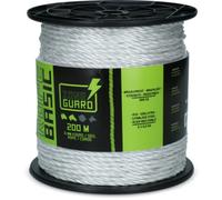 ZoneGuard Suministros para El Cuidado De La Salud 6 mm Cerceta Básica Cuerda Blanco 200 M