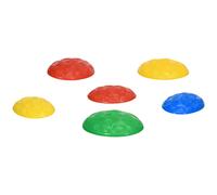ZONEKIZ Conjunto de 6 Piezas Piedras de Equilibrio Apilables con Base Antideslizante para Entrenamiento de Equilibrio Multicolor Aosom España