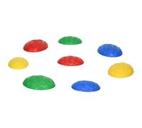 ZONEKIZ Conjunto de 8 Piezas Piedras de Equilibrio Apilables con Base Antideslizante para Entrenamiento de Equilibrio Multicolor Aosom España
