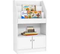 ZONEKIZ Estantería juguetes infantil 60x29.5x100 cm blanco