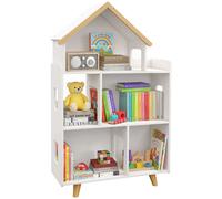 ZONEKIZ Estantería para Juguetes para Niños de 3 Niveles 65x25x108,5 cm Blanco White 65x25x108.5cm