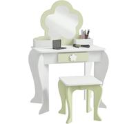 ZONEKIZ Tocador para Niñas 55x34x87.5 cm Blanco