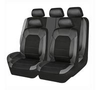 ZONEWD 9 Piezas Fundas Asientos Coche para Niss-an Qashqai J12 SUV 2021 2022 2023 2024+, Juegos De Cubreasientos Delanteros Y Traseros Cuero Coche Accesorios,Grey