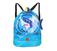 ZoneYan Mochila de Cuerdas Niños, Bolsa de Natación Niño, Mochila Piscina Niño Impermeable, Bolsa de Deporte con Cordón, Bolsa Piscina Niño Separación en Seco-Húmedo con Compartimento para Zapatos
