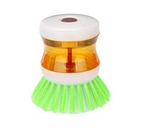 Zonfer 1pc Cepillo Redondo Pequeño con Construido En Detergente Líquido Dispensador, Utensilios De Cocina De Lavado