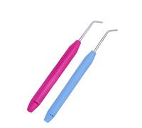 Zonfer 2pcs Aguja De Hacer Ganchillo Agujas De Tejer Telar Gancho para Calcetero Knifty Tejedora De Telar De Tejer Gancho Tool