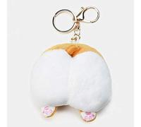 Zonfer Butt Perro 1pc Corgi Llavero, Felpa Corgi Llavero, Corgi del Encanto del Bolso (10 Cm)