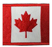 Zonfer Canadá Bordado Parche Bandera Placas De Planchado para Los Casquillos Derecho del Pecho Envés De Las Hojas De Arce De Ropa