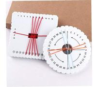 Zonfer Los Discos Kumihimo Conjunto, 2pcs Redondos Kumihimo Rebordear Disco del Cable para Hacer La Joyería Pulsera