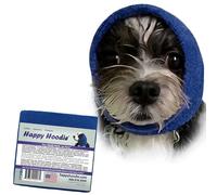 ZONI PETS The Original Happy Hoodie para Perros y Gatos, Desde 2008, la Herramienta milagrosa de Aseo y Secado Forzado para aliviar la ansiedad y calmar Perros (S, Azul)