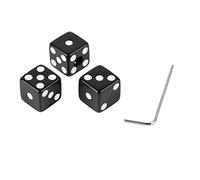 Zonizforceal 3 Piezas de perillas de Control de Volumen en Forma de Dado para Guitarra, perillas de plástico para Control de Tono y Velocidad con Llave Inglesa para Guitarra eléctrica, Piezas (Negra)