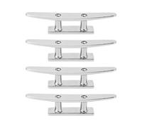 Zonizforceal 4 Unidades de Amarre para Barco de 5 Pulgadas, Amarre de Muelle con Base Abierta de Acero Inoxidable 316, Amarre Marino de Alto Pulido para Cubierta de yate, lancha rápida y Muelle