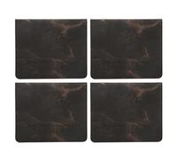 Zonizforceal 4 Unidades de Estuche para Certificado de vacunación, Funda Protectora Impermeable de Cuero PU para Tarjeta de vacunación, Estuche con diseño marmoleado para identificación, (Negra)