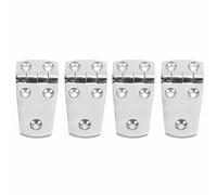 Zonizforceal 4Pcs Boat Hatch Hinge, Marine Hatch Hinge 316 Stainless Steel Rust Proof with High Pull Resistance, Polished Surface for Yacht Fiberglass Inflatable Boat Hardware (76mm*38mm)
