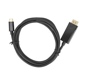 Zonizforceal Adaptador de cable HD tipo C a HDMI macho 4K x 2K, adaptador de pantalla inalámbrico para portátil a TV o proyector, cable adaptador 4K HDMI plug and play con soporte para modo