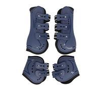 Zonizforceal Bottes de Tendon pour Chevaux, Bottes de Fetlock à ouverture frontale réglable, Bottes de Tendon de Saut pour Chevaux protectrices et respirantes Avec trous de Ventilation, Lot de (l)