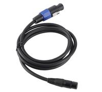 Zonizforceal Cable de altavoz hembra a XLR macho de 3 pines, cable de extensión profesional para altavoces, cable de conexión de alta potencia con núcleo de cobre libre de oxígeno para sistemas