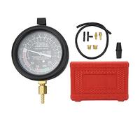 Zonizforceal Car Vacuum Fuel Pump Tester Gauge, Vacuum Pressure Diagnostics Leakage Tester Kit with 14mm and 18mm Manifold Fittings for Petrol Engines, ABS Rubber Metal Construction