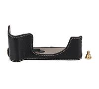 Zonizforceal Funda Parcial para cámara XT200, Funda Inferior de Cuero PU con Apertura en la Parte Inferior, Bolsa Protectora de Estilo Retro con Ajuste Firme para Viajes y Uso al Aire Libre (Negra)