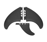 Zonizforceal Juego de 3 Aletas de Surf de PVC Flexible, Aleta de Tabla de Surf Ligera y Duradera para Tablas de Surf inflables y longboards, Que Mejora la Estabilidad y la Velocidad en Todas la