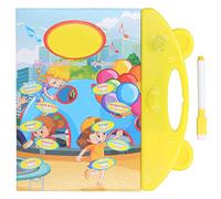 Zonizforceal Libro de Sonido electrónico Interactivo, Libro de Aprendizaje parlante en Chino, inglés y Birmano para niños, Juguete Educativo bilingüe de 24 páginas con lápiz sonoro para niños y
