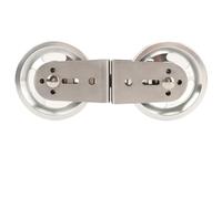 Zonizforceal Rueda de polea para Cable, Bloque de polea de 2 vías con rodamiento silencioso de Acero Inoxidable, Accesorio de de Doble polea giratoria de 360 Grados para Equipos de (Aluminio)