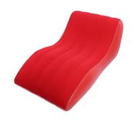 Zonizforceal Sofá Inflable Tipo Tumbona, Silla de Descanso Inflable con diseño ergonómico en Forma de S, sofá portátil de PVC para Acampar, picnics en casa, Senderismo, Parques y Viajes; (Roja)