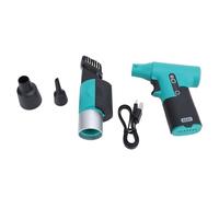 Zonizforceal Soplador secador de Chorro, Ventilador de Chorro con Motor sin escobillas de Alta Velocidad y función de soplado y aspiración a 130.000 RPM, desempolvador eléctrico portátil para (Verde)