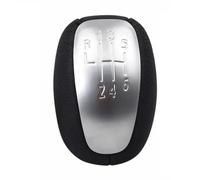ZONJECAY Palanca Cambios Manual 6 Velocidades Para Laguna Mk3 2007-2014 Pomo Cambio Cuero PU Bola Selector Marcha Reemplazo Accesorio Interior Automóvil(Plata)
