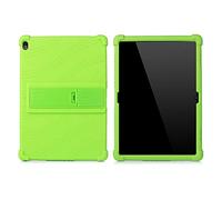 ZONLIN Genérico Silicona Funda Carcasa para Lenovo Tab P10 TB-X705F/N / M10 / X605 / X505 Tableta de 10.1 Pulgadas, con Stand Función, Verde