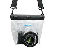 Zonman DSLR Cámara Univeral Impermeable bajo el Agua Caso de Vivienda Bolsa Bolsa para Canon, Nikon, Sony, Pentax Marca Digital SLR Cameras (Transparente)