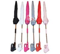 Zonnix UK Ltd - Paraguas/sombrilla universal para cochecito de bebé de 66 cm, flexible y plegable rosso