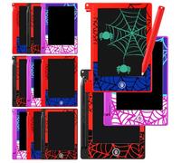 Zonon 12 mini tabletas de escritura LCD de araña, recuerdos de fiesta, a granel, almohadillas de garabatos de araña de 4.7 pulgadas, tablero de garabatos de telaraña, borrables, reutilizables