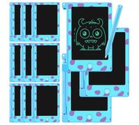 Zonon 12 tabletas de escritura Monster Mini LCD para recuerdos de fiesta, 4.7 pulgadas, blocs de garabatos de monstruo, borrables, reutilizables, almohadillas de dibujo electrónicas para suministros