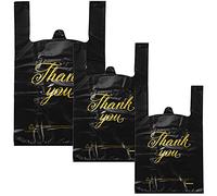 Zonon 400 bolsas de compras de agradecimiento a granel para pequeñas empresas con asas en 3 tamaños, 10 x 16.5 pulgadas, 11.4 x 21 pulgadas, 13.8 x 23.6 pulgadas, bolsas de plástico desechables para