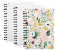 Zonon Sublimation Notebooks A5 Spiral Journal Blank Hardcover DIY Notebooks Writing Paper for Office Home Travel Supplies, 60 Pages(3 Pcs)