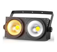 ZonQoonz 200W CO Par LED, 3200K-8000K Foco Escenario Blanco Frío/Cálido Efecto con Activación por Sonido, Foco Par Teatro para Iglesia Discoteca Boda Iluminación de Audiencia Halloween Navidad