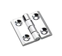 ZONSHJDKR Bisagra de Puerta con cojinete de Bolas Bisagra de aleación Zinc 40 * con Tornillo Cuadrada for Puerta abatible(CL226-3chrome Flash)