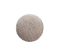 ZONSHJDKR Botones para Ropa 30 Botones de Tela 15/18/20/23/25/28/30 mm, con vástago metálico, for Lino, for Decorar Cojines sofá y Coser(Beige,18mm 30pcs)