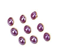 ZONSHJDKR Botones para Ropa 50 Botones de Metal 10 mm, Perla for Ropa, Costura, Bricolaje, decoración, Accesorios, Color Rosa(Purple)