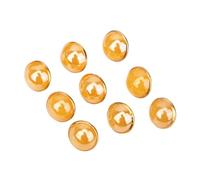 ZONSHJDKR Botones para Ropa 50 Botones de Metal 10 mm, Perla for Ropa, Costura, Bricolaje, decoración, Accesorios, Color Rosa(Yellow)